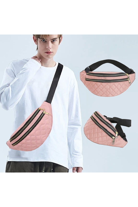 Fanny Pack Crossbody Belt Bag, Multi-Pocket Organizer, Adjustable Strap, Water-Resistant, Lightweight, Travel, Hiking, Cycling, Running, Beach, Daily Use, Outdoor Sports, Convenient Storage