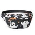 thumbnail image 1 of Fanny Pack Dark Halloween Ghosts Pumpkins and Stars Waist Pack Bag,Running Cross Bag,Waterproof Large Fanny Packs for Women Men for Travel Running Hiking Cycling, 1 of 6