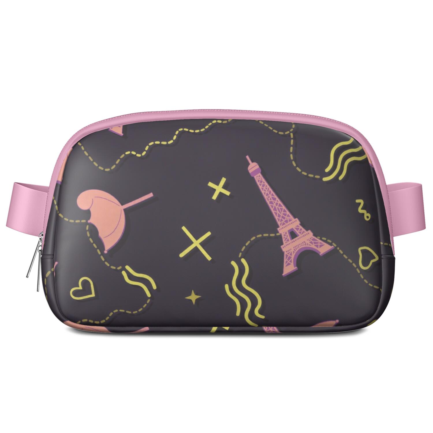Fanny Pack Eiffel Tower Fashion Belt Bag Small Cross Body Bags for Women Casual Waist Packs with Adjustable Strap Waterproof Belt Bag for Workout Running Travelling