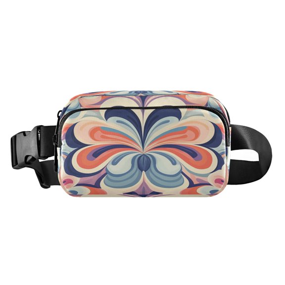 Fanny Pack Fashion Waist Packs Women's Waist Packs Men's Waist Packs Youth's Waist Packs Mobile Wallet Travel Shopping Running Hiking Fanny Pack Blue Flower Pattern