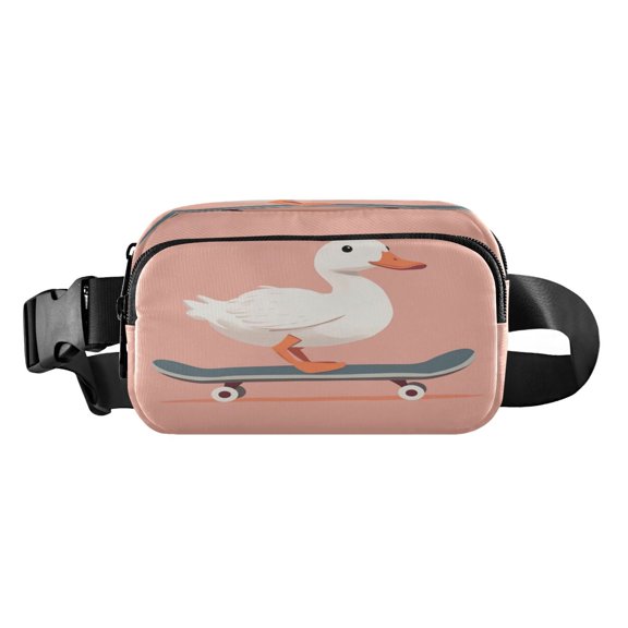Fanny Pack Fashion Waist Packs Women's Waist Packs Men's Waist Packs Youth's Waist Packs Mobile Wallet Travel Shopping Running Hiking Fanny Pack Pink Skateboard Duck