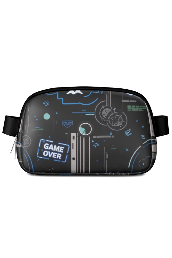 Fanny Pack Gaming Belt Bag Sporty Waist Pack for Women Casual Waist Packs with Adjustable Strap Waterproof Belt Bag for Workout Running Travelling