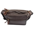 thumbnail image 1 of Fanny Pack Genuine Leather Waist Bag For Men Women With RFID Protected Front Pocket & Multiple Pockets, 1 of 15