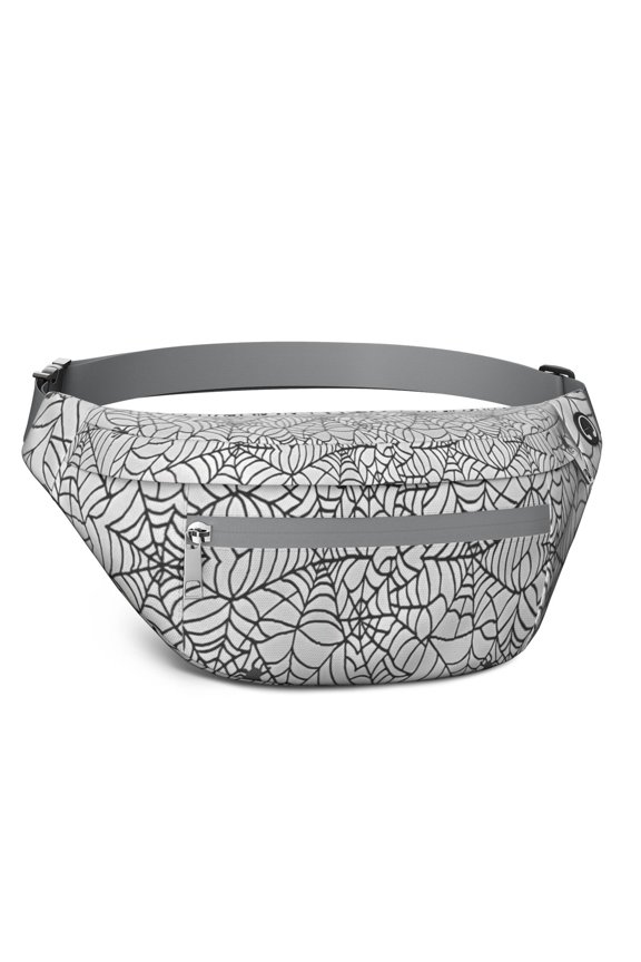 Fanny Pack Halloween Spider Web Pattern Waist Pack Bag,Running Cross Bag,Waterproof Large Fanny Packs for Women Men for Travel Running Hiking Cycling