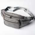 thumbnail image 1 of Fanny Pack Leather Waist Bag Hip Belt Zipper Pouch Pocket Travel Sport for Men, 1 of 4