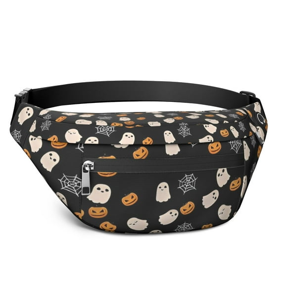 Fanny Pack Minimalist Halloween Pattern Waist Pack Bag,Running Cross Bag,Waterproof Large Fanny Packs for Women Men for Travel Running Hiking Cycling