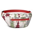 thumbnail image 1 of Fanny Pack Multicolor Christmas Tree Pattern Waist Pack Bag,Running Cross Bag,Waterproof Large Fanny Packs for Women Men for Travel Running Hiking Cycling, 1 of 6