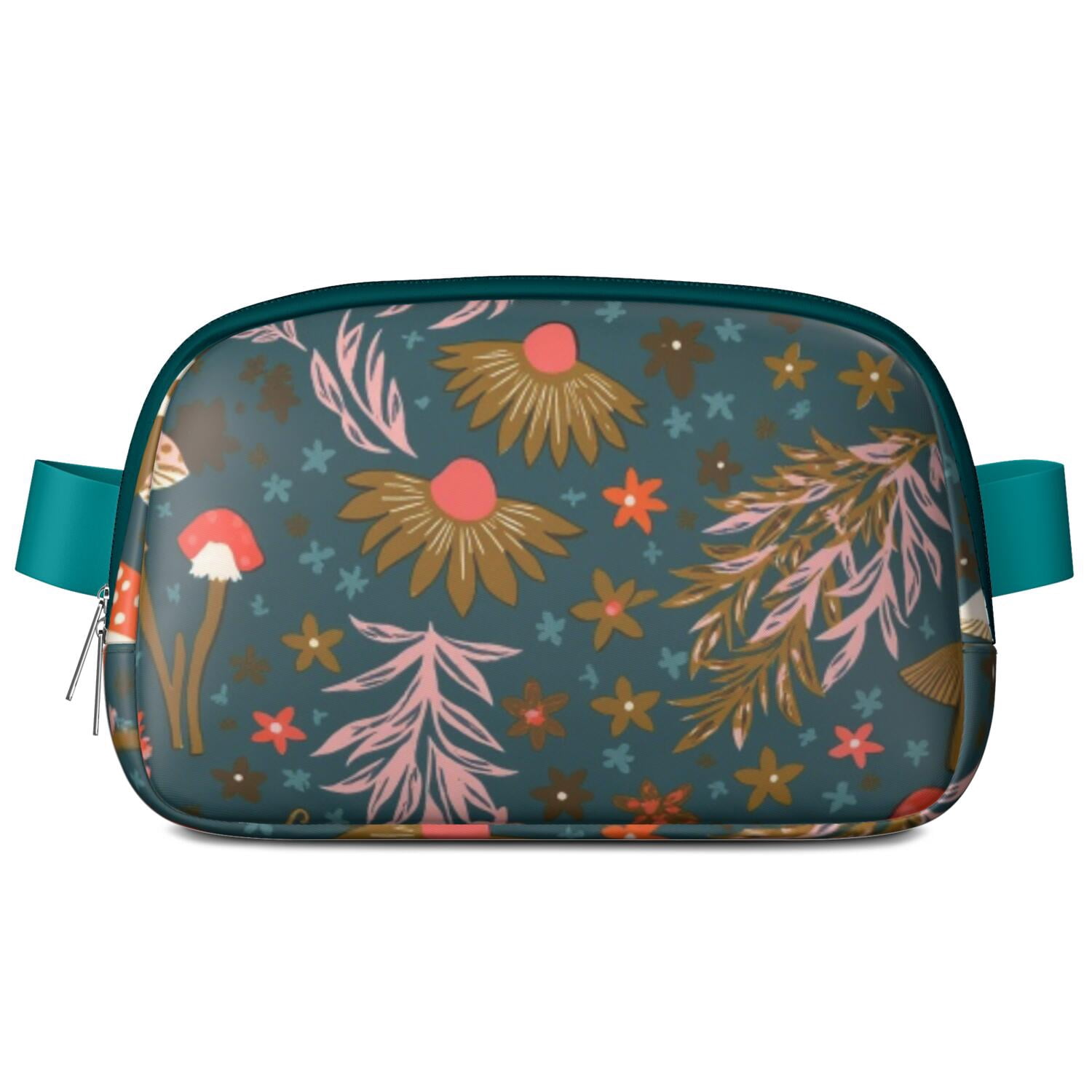 Fanny Pack Mushroom Waist Bag Running Belt Bag for Jogging for Women Casual Waist Packs with Adjustable Strap Waterproof Belt Bag for Daily Leisure Music Festival/Event
