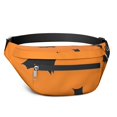thumbnail image 1 of Fanny Pack Orange Halloween Bats Waist Pack Bag,Running Cross Bag,Waterproof Large Fanny Packs for Women Men for Travel Running Hiking Cycling, 1 of 6