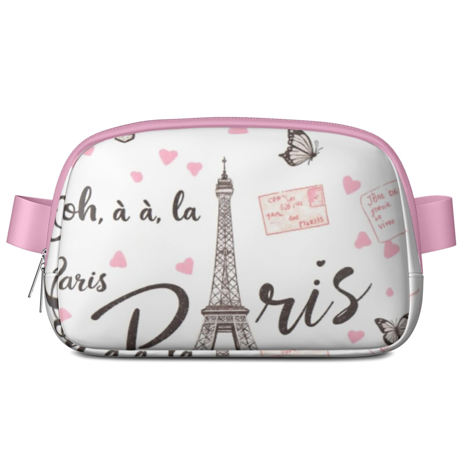 Fanny Pack Paris Belt Bag Sporty Waist Pack for Women Casual Waist Packs with Adjustable Strap Waterproof Belt Bag for Daily Leisure Music Festival/Event
