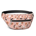 thumbnail image 1 of Fanny Pack Pastel Halloween Ghosts Pattern Waist Pack Bag,Running Cross Bag,Waterproof Large Fanny Packs for Women Men for Travel Running Hiking Cycling, 1 of 6