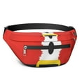 thumbnail image 1 of Fanny Pack Red Christmas Santa Costume Pattern Waist Pack Bag,Running Cross Bag,Waterproof Large Fanny Packs for Women Men for Travel Running Hiking Cycling, 1 of 6