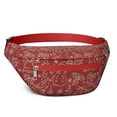 thumbnail image 1 of Fanny Pack Red Christmas Scene Pattern Waist Pack Bag,Running Cross Bag,Waterproof Large Fanny Packs for Women Men for Travel Running Hiking Cycling, 1 of 6