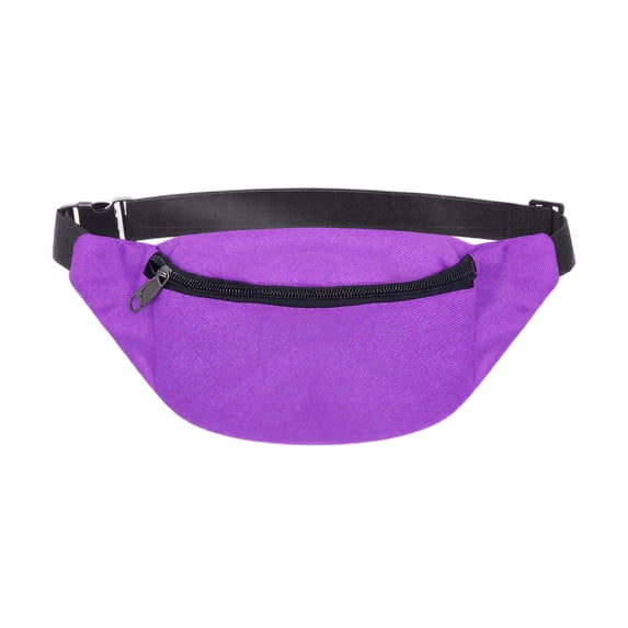 Fanny Pack, Running Fanny Pack, Waterproof Fanny Pack for Men, Fanny Pack for Running, Oxford Cloth Water Resistant 12X6 Inch Purple Multi-Function Portable Waist Pouch with
