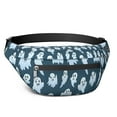 thumbnail image 1 of Fanny Pack Smiling Ghosts Halloween Pattern Waist Pack Bag,Running Cross Bag,Waterproof Large Fanny Packs for Women Men for Travel Running Hiking Cycling, 1 of 6