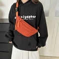 thumbnail image 1 of Fanny Pack, Unisex 2 Zipper Quick Release Buckle Travel Sport Running Waist Fanny Pack For Women Men (Orange), 1 of 2