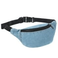 thumbnail image 1 of Fanny Pack, Waist Bag Pack Waterproof Belt Bag With Adjustable Strap for Women Men Travel Running Hiking, Light Blue, 1 of 5