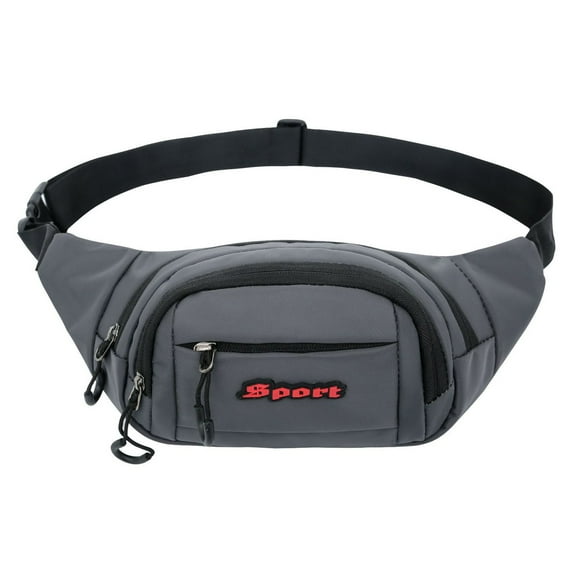 Fanny Pack Waist Bag: Small Hip Pouch Bum Bag Fannie Pack Phanny Fannypack Waistpack Bumbag Beltbag Sport Slim Fashionable for Jogging Hiking Hiker Woman Man Pure black