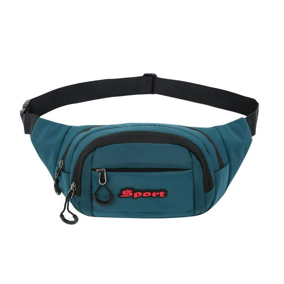 Fanny Pack Waist Bag: Small Hip Pouch Bum Bag Fannie Pack Phanny Fannypack Waistpack Bumbag Beltbag Sport Slim Fashionable for Jogging Hiking Hiker Woman Man Pure black