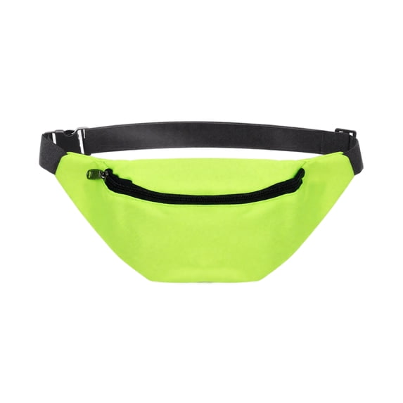 Fanny Pack, Water Resistant Oxford Fabric Green, 1 Pack Adjustable Waist Belt Bag, For Running Cycling Hiking Outdoor Sports Casual Travel Carrying Cell Phone Cards Small Personal Items