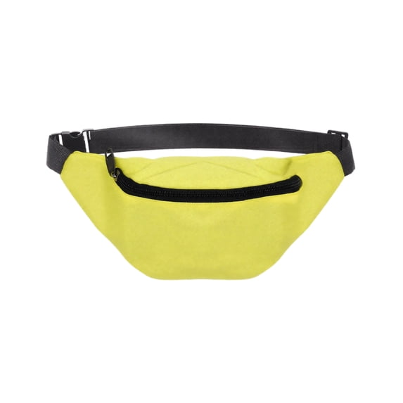 Fanny Pack, Waterproof Fanny Pack for Men, Running Fanny Pack, Mens Fanny Pack Crossbody, Bright Yellow Oxford Fabric 12X6 Inch Adjustable Belt Pouch, Water Resistant Fanny Pack