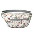thumbnail image 1 of Fanny Pack White Christmas Gnome Pattern Waist Pack Bag,Running Cross Bag,Waterproof Large Fanny Packs for Women Men for Travel Running Hiking Cycling, 1 of 6