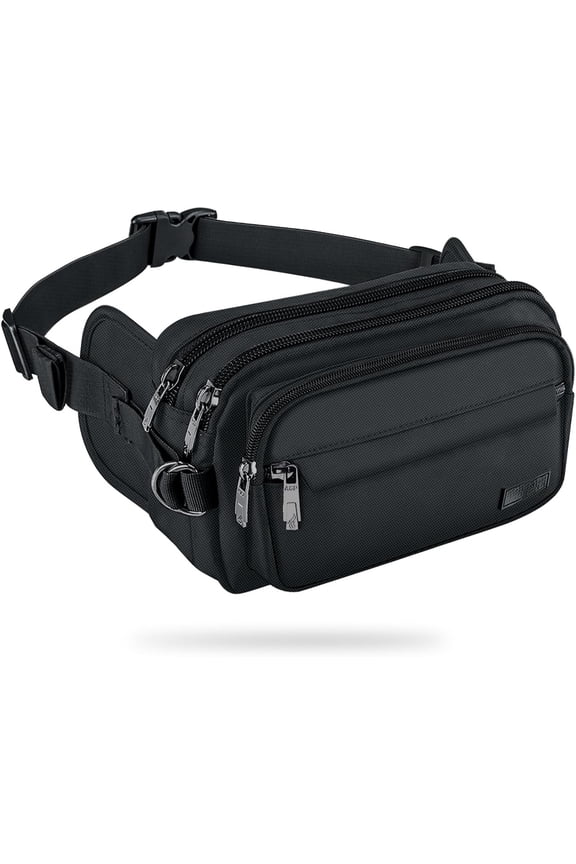 Fanny Pack for Women Men, RFID Large Capacity Wallet Bag, Adjustable & Bum Belt Pouch for Travel, Running, Shopping, Hiking, Walking, Cycling, Climbing