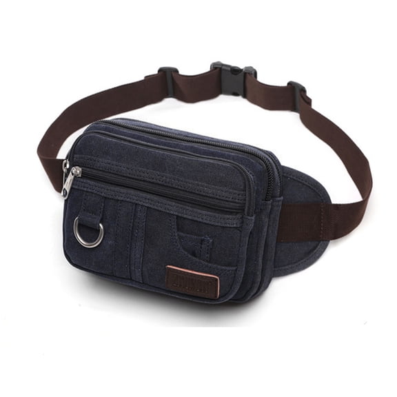 Fanny Pack for Men，Large Capacity Waterproof Waist Bag ,with Adjustable Strap Suitable for Outdoors Workout Traveling Running Hiking Cycling Black