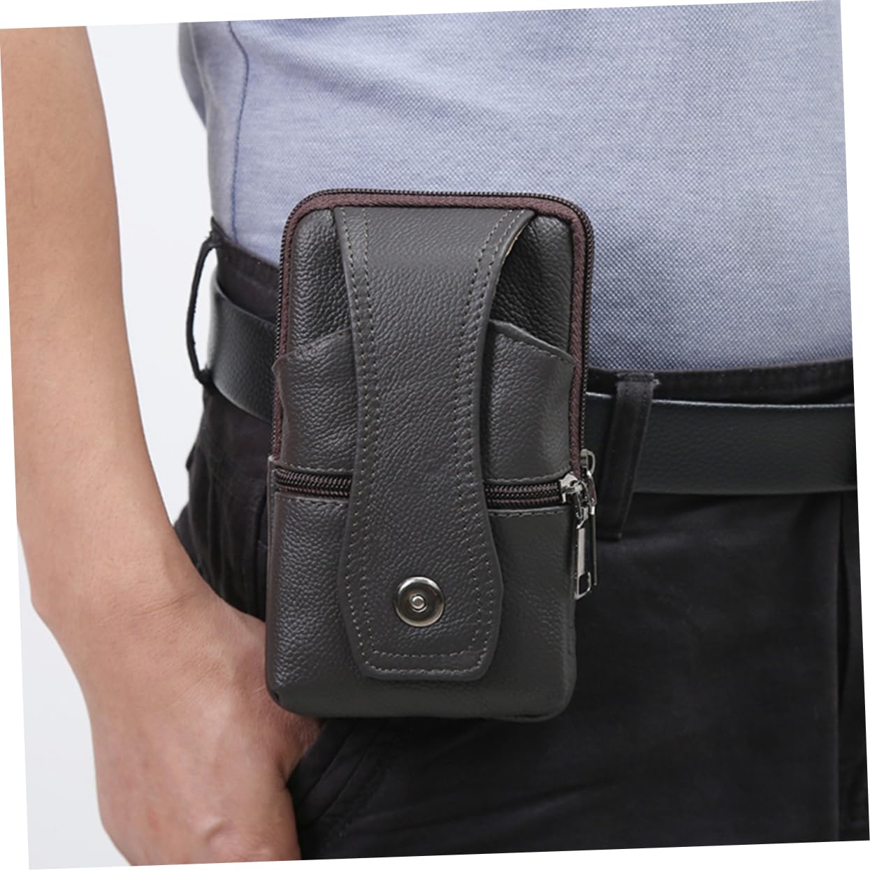 Fanny Pack for Men, Small Compact Handbags Passport Wallet Phone Holder ...