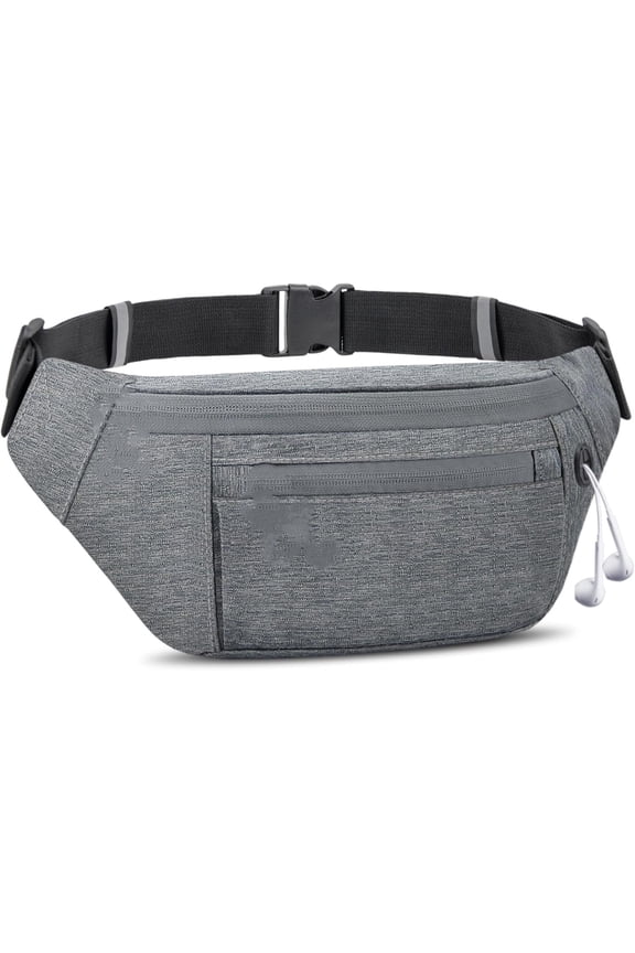 "Fanny Pack for Women Men, Crossbody Belt Bag with 4-Zipper Pockets, Adjustable Waist Bag, suitable for Walking, Traveling, Cycling