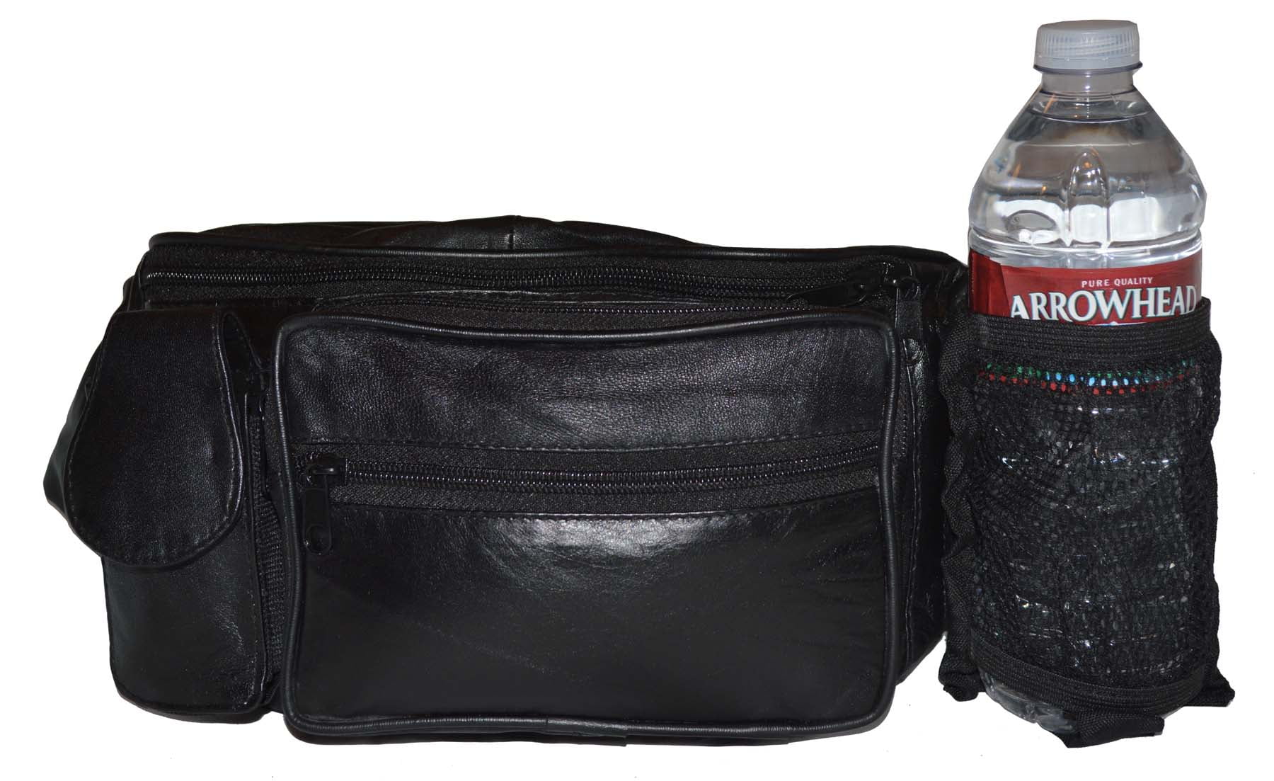 Fanny Pack with Water Bottle Holder by Leatherboss