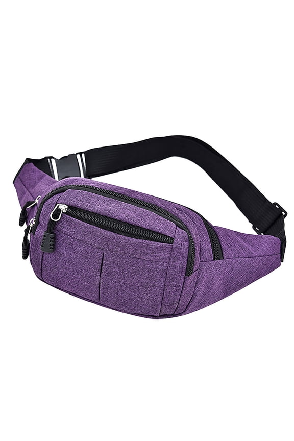 Fanny Packs Waist Pack for Women Men Canvas Hip Bum Bag with Multi-Pockets Large Capacity Waterproof Casual