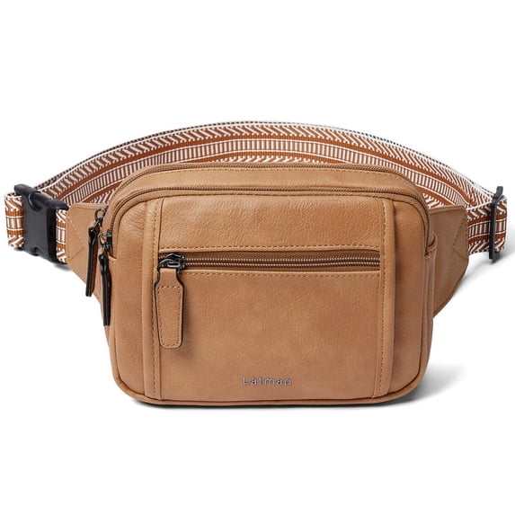Fanny Packs for Women Fashion Waist Packs Bag with Adjustable Strap and 4 Zipper Pockets Waterproof Everywhere Crossbody Belt Bag for Workout Running Travelling