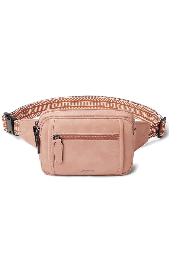 Fanny Packs for Women Fashion Waist Packs Bag with Adjustable Strap and 4 Zipper Pockets Waterproof Everywhere Crossbody Belt Bag for Workout Running Travelling