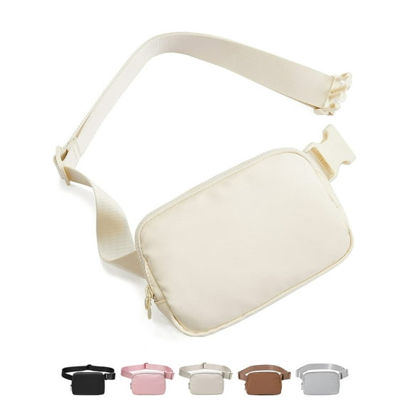 Fanny Packs for Women Men, Black Crossbody Fanny Pack, Unisex Mini Belt Bag with Adjustable Strap, Fashion Cross Body Waist Pack for Traveling Casual Running Hiking