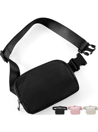 Zodaca Plus Size Black Fanny Pack, Crossbody Bag with Adjustable Belt  Straps Fits 34-60 Inch Waist (Expands to 5XL)