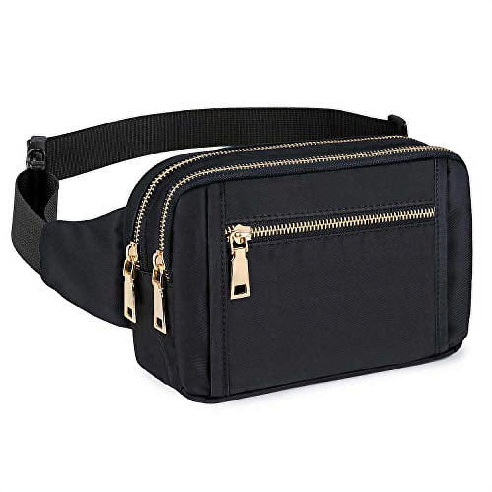 Fanny Packs for Women Fashionable, Cute Belt Bag Black Fanny Pack for Men  with Multi-Pockets Adjustable Belts, Fashion Grey Crossbody Bum Bags for