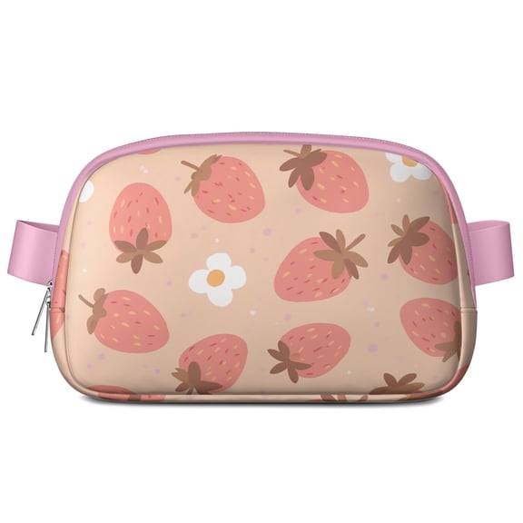 Fanny Packs for Women Fashion Waist Packs Bag with Adjustable Strap Strawberry Waterproof Everywhere Crossbody Belt Bag for Workout Strawberry