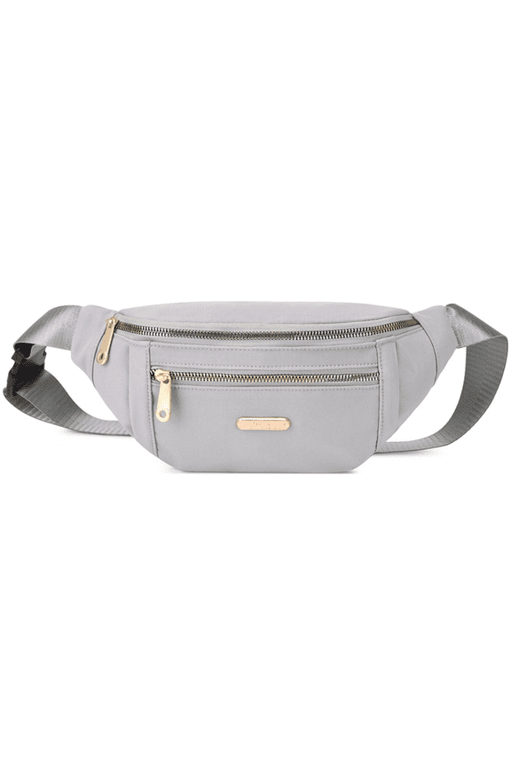 Fanny Packs for Women Fashionable Waist Pack Water Resistant Running Fanny Pack for Travel Walking Hiking，grey,，grey,F32099