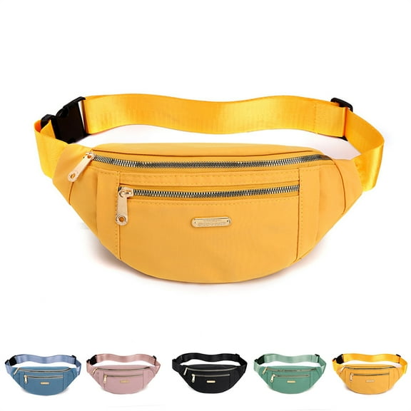 Fanny Packs for Women Men, Fashion Waist Pack Belt Bag-Yellow
