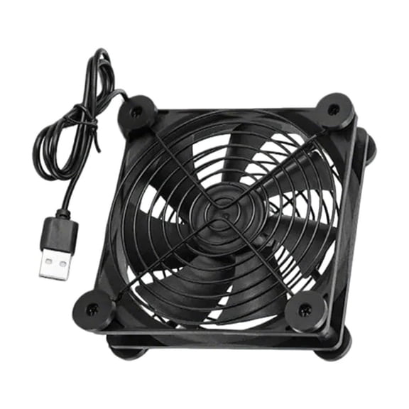 Fanoery 120mm Cooling Fan with USB Connection for Electronics, Server Racks, Networking Cabinets and Laptop Overheating Prevention