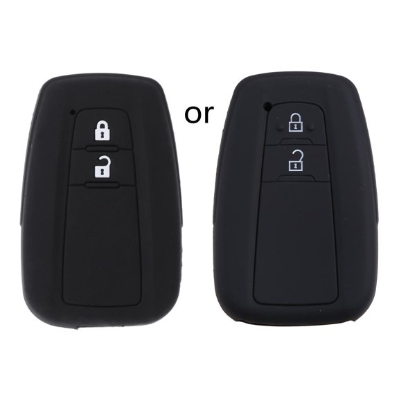 Fanoery 2 Buttons Silicone Car for Key Fob for Case Cover Holder For CHR C-HR 2017 Priu