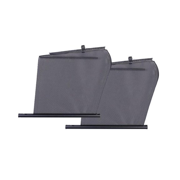 Fanoery 2PCS Space Saving Adjustable Car Window Shade Auto Extend Design Heat Insulation Polyester Net For Daily Commute 1 Pair