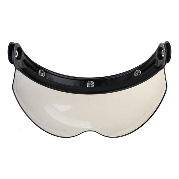 Fanoery 3-Snap Flip Up Down Motorcycle Visor Shield Lens for Open Face Motorcross Helmet