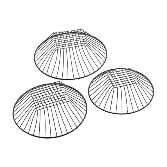 Fanoery 3 Tiers Wire Chain Hanging Basket Plant Food Organizers Kitchen Storage Wrought Iron Fruit Hanging Baskets Space Saving