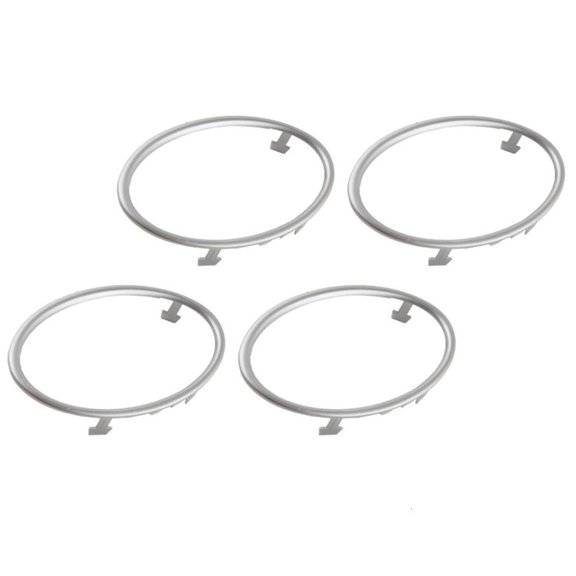 Fanoery 4pcs Car Air Conditioning Trim Outlet Cover Decoration Circle Rings Sticker Auto Accessory for Luxurious Interior Touch