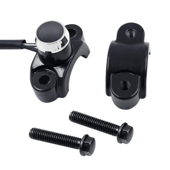 Fanoery 7/8" Motorcycle Switches Handlebar Mount Switch for Headlight Strobe Momentary Overtake Light Aluminum Alloy Durable