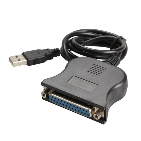 Fanoery 80cm USB to DB25 25Pin Parallel Port Printer Converter Cable USB2.0 Adapter Cable to 1284 Printer Cable Wire Replacement