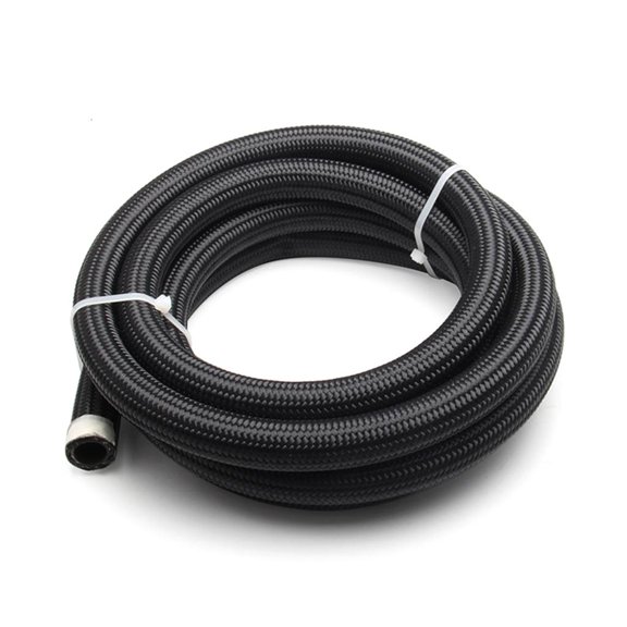Fanoery AN4 AN6 AN8 AN10 AN12 Fitting Swivel Nylon Stainless Steel Braided Oil Fuel Hose