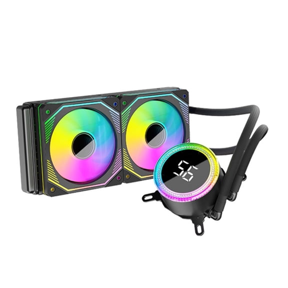 Fanoery ARGB CPU Liquid Coolers PWM Controlled Temperature Water Cooling Computer Part ARGB CPU Water Coolers Radiator Fan